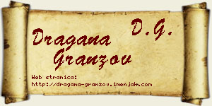 Dragana Granzov vizit kartica